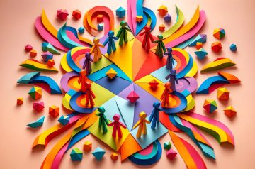 Origami art symbolizing relationship dynamics